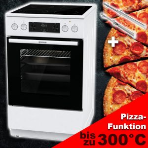 Gorenje GECS 5C71 WPEOT Elektro-Standherd 50 cm weiß - inkl. 1-fach Teleskopauszug