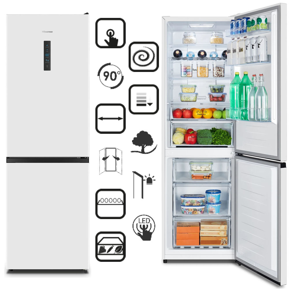 Hisense Kühl-/ Gefrierkombination No Frost RB 390 N4 CWD- 186 cm - Weiß