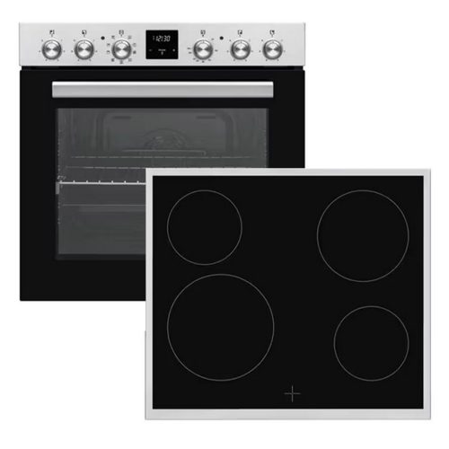 Vestel Einbau-Herdset mit Glaskeramik-Kochfeld 60 cm *A* VG-KHSH 78 IX 1 VK0